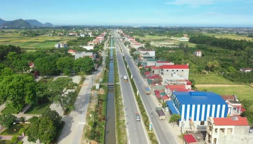 Quy hoạch chi tiết tỷ lệ khu dân cư đô thị tại xã Hoằng Đồng, huyện Hoằng Hóa với diện tích 61,4 ha.