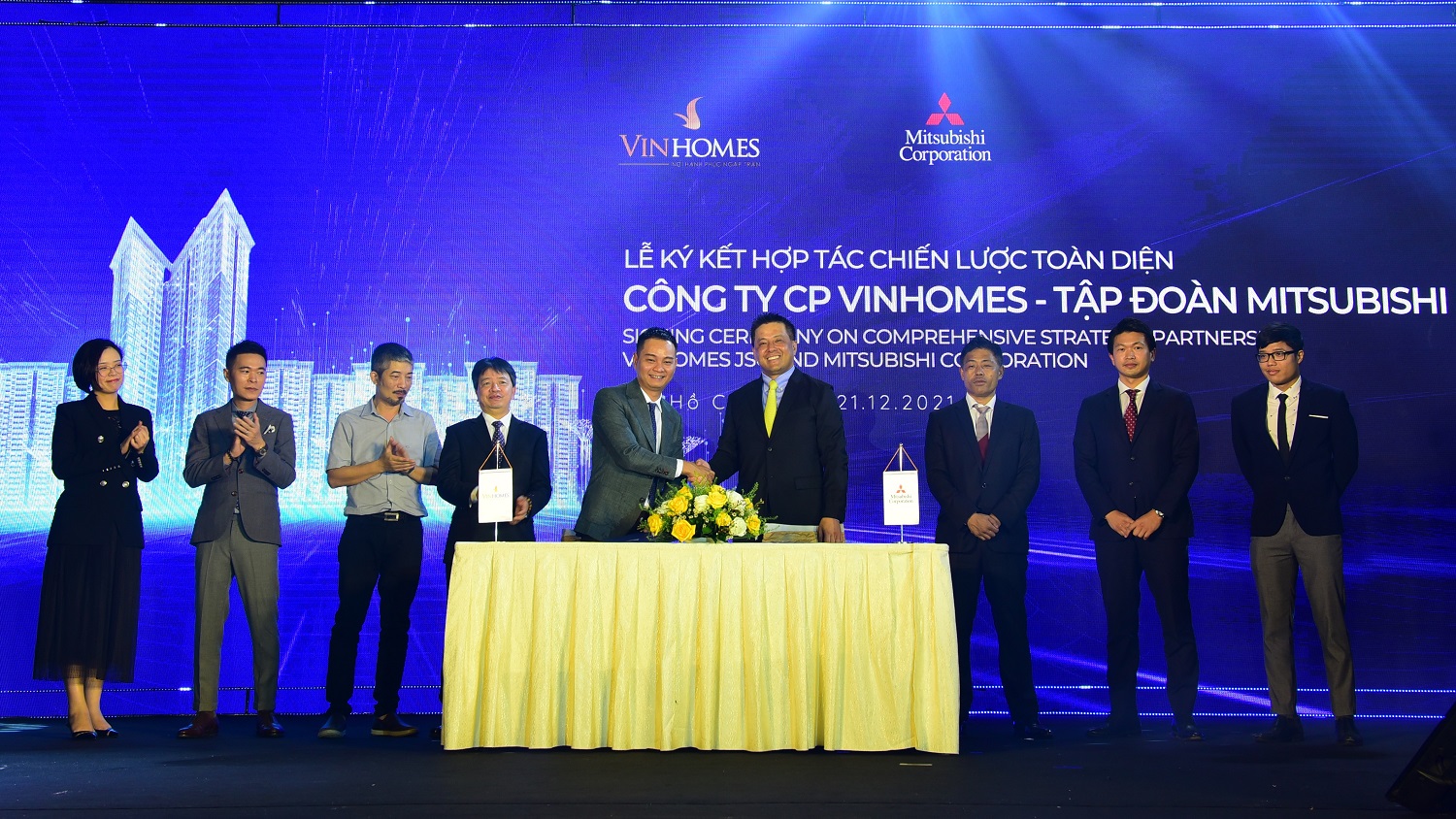 Vinhomes và Mitsubishi ký kết biên bản
