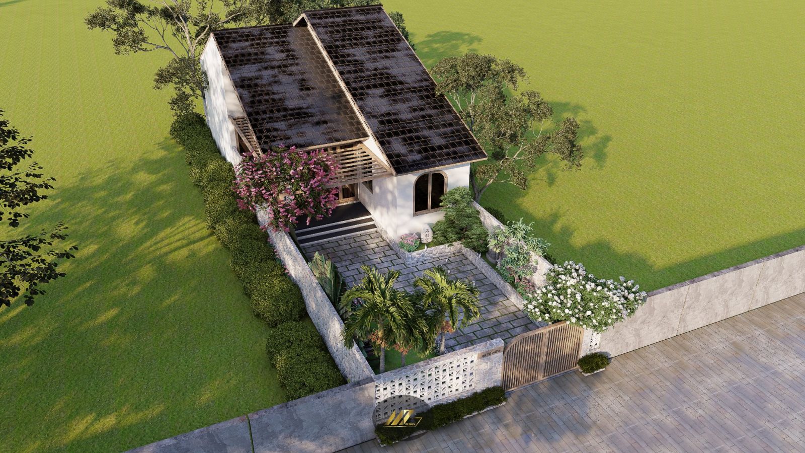 Ngôi nhà nhỏ với diện tích 88m2 ở vùng ngoại thành Sài Gòn, thiết kế theo phong cách Wabi-sabi, chú trọng sự bình yên, thoải mái, thư giãn.
