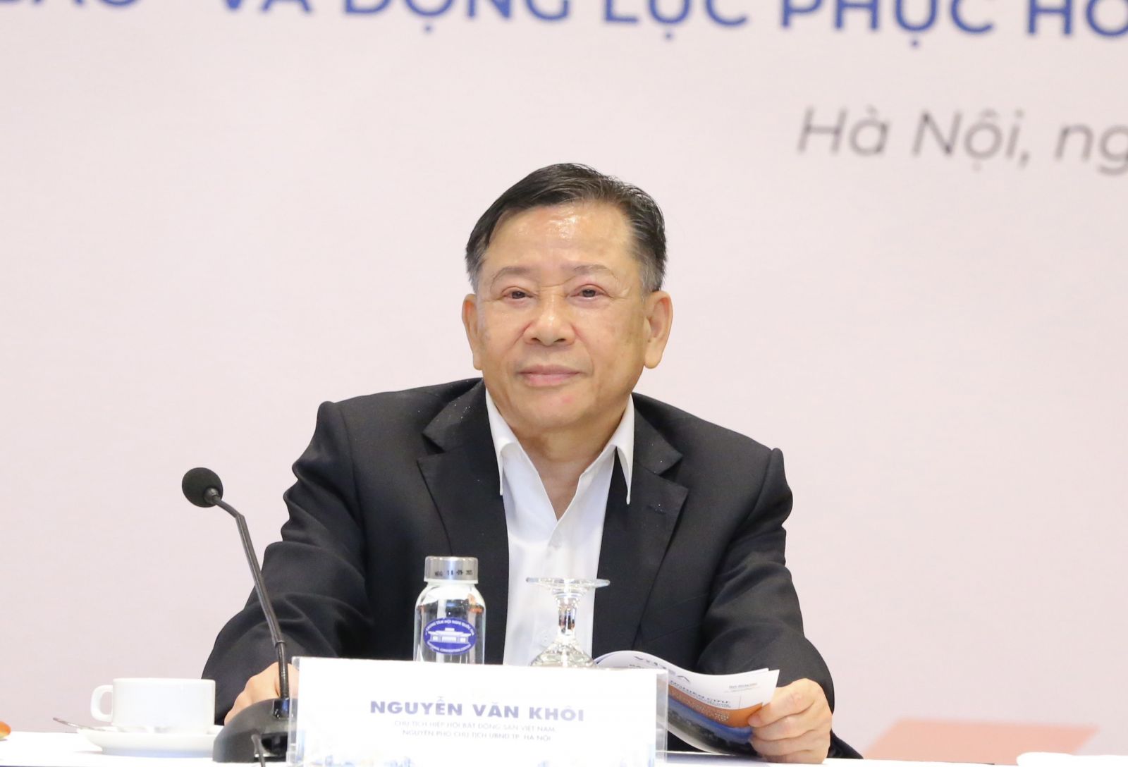 TS. Nguyễn Văn Khôi, Chủ tịch Hiệp hội Bất động sản Việt Nam, nguyên Phó Chủ tịch UBND TP. Hà Nội