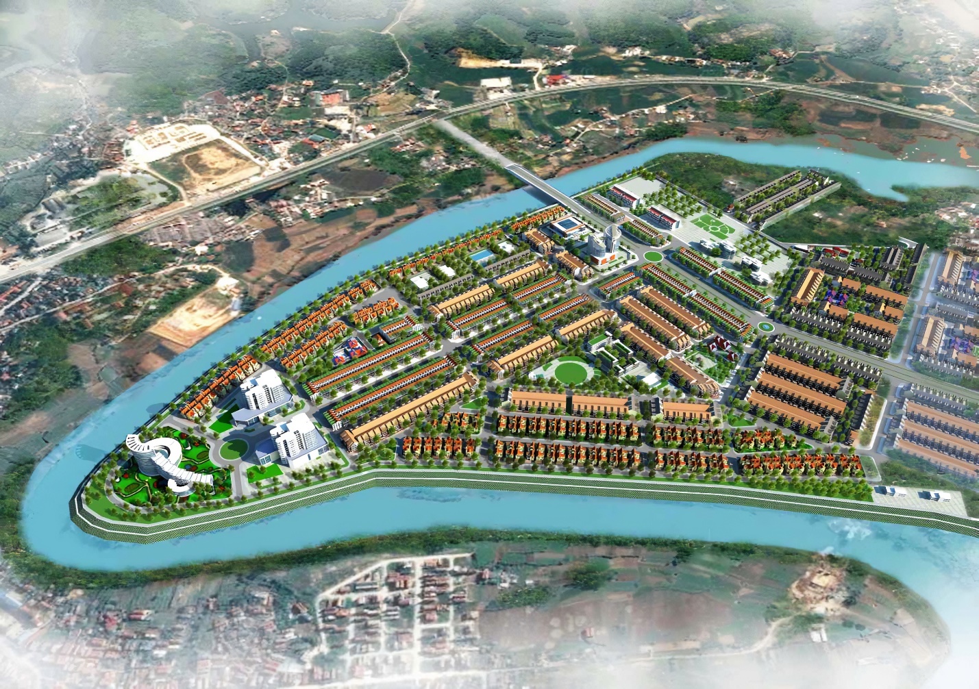Dự án Khu đô thị mới Mai Pha (91,73 ha) thành phố Lạng Sơn đang trong giai đoạn GPMB.