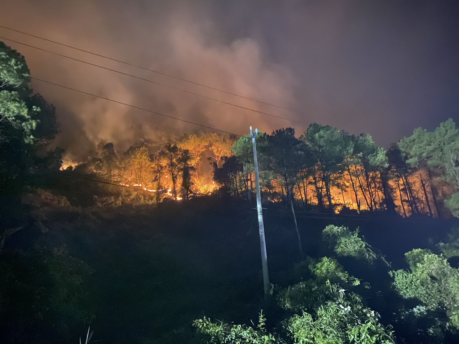 Xuyên đêm chữa cháy rừng ở Thừa Thiên - Huế