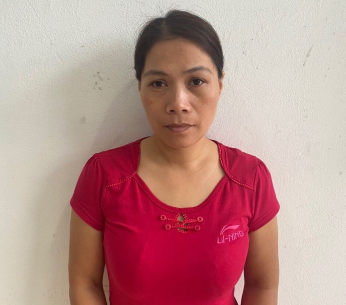 Bị can Phạm Thị Thu Phương quê ở Quảng Trị sau khi bị bắt để điều tra