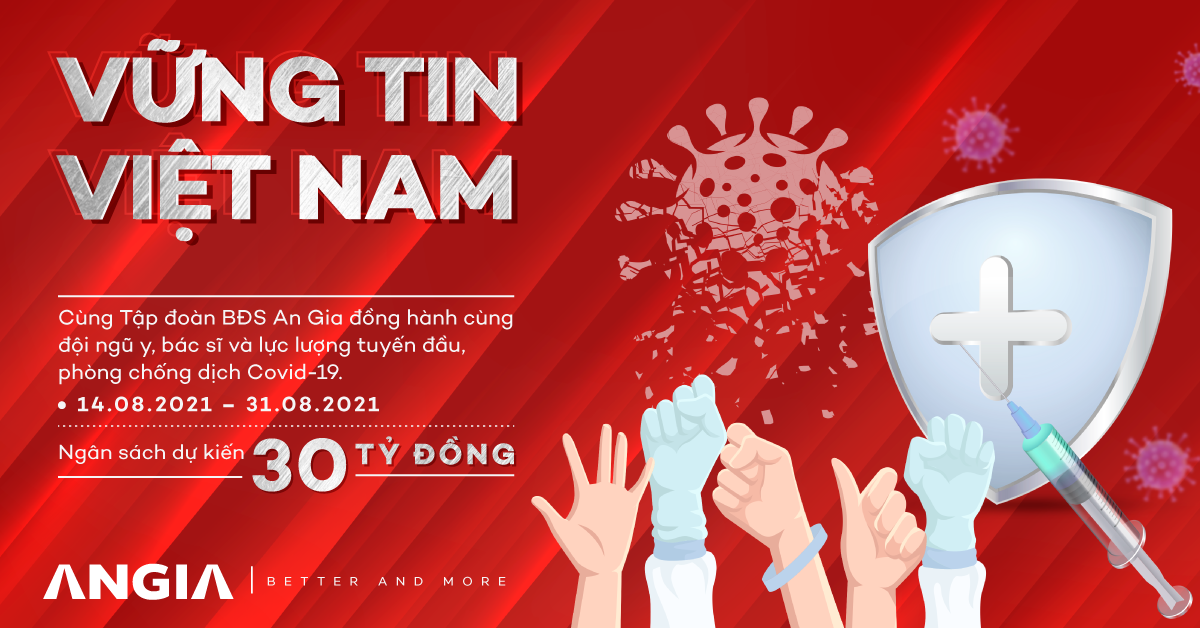 An Gia phát động chương trình “Vững tin Việt Nam” từ 14/8 – 31/8/2021