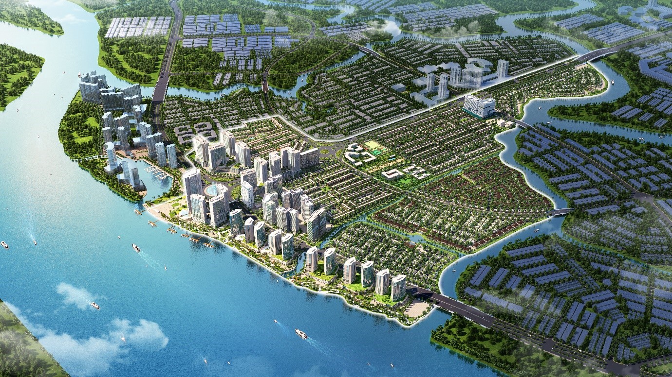 Quy hoạch tại Izumi City được hưởng lợi từ sông Đồng Nai, góp phần mang đến môi trường sống sinh thái cho cư dân.