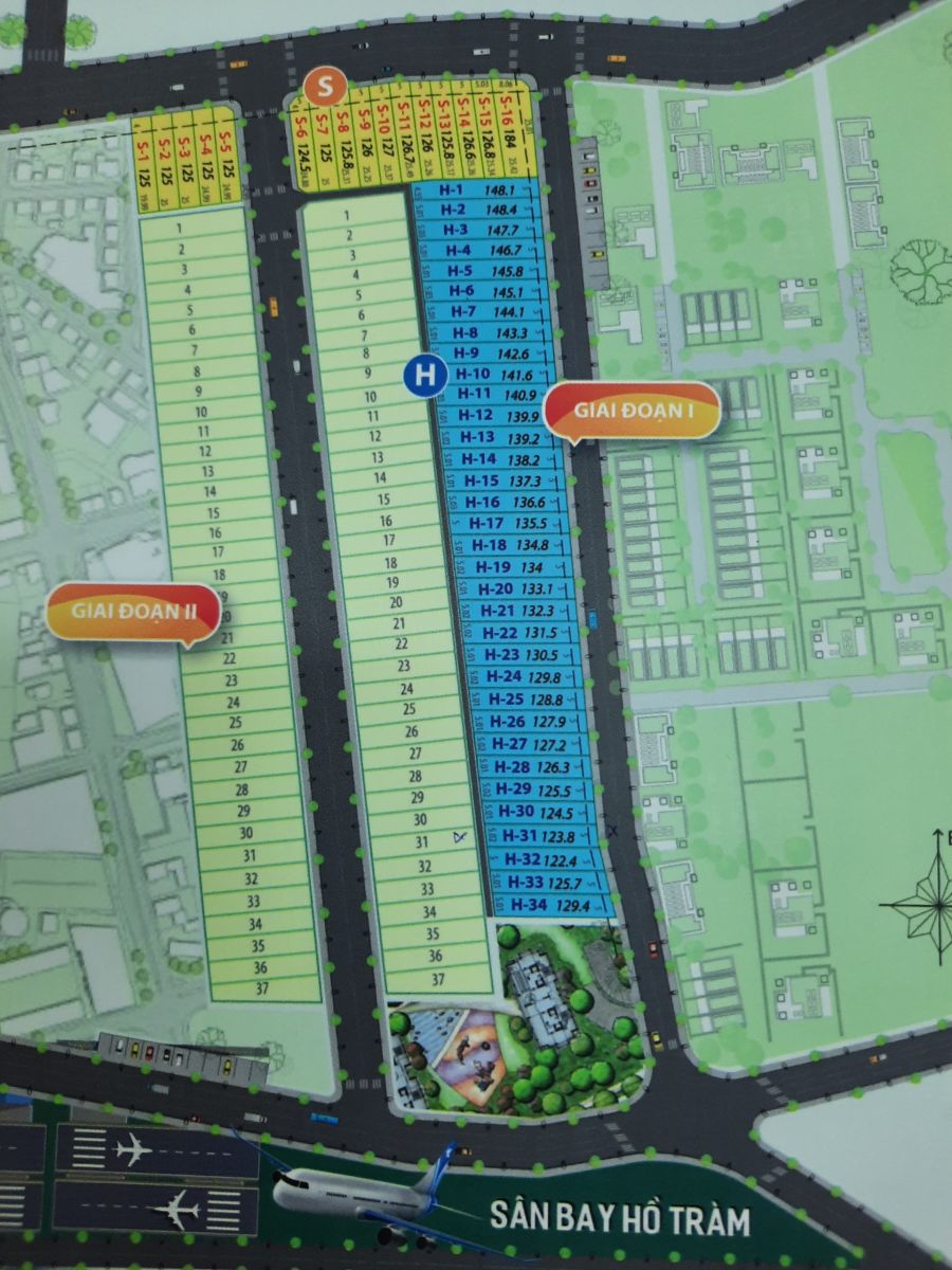 Bản đồ phân lô dự án ma Hồ Tràm Airport City