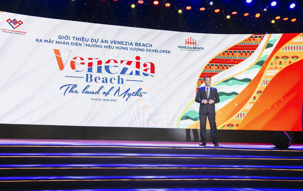 Dự án Venezia Beach có quy mô 72ha, gồm 4 phân khu nằm ngay trên cung đường resort triệu đô Hồ Tràm – Bình Châu.