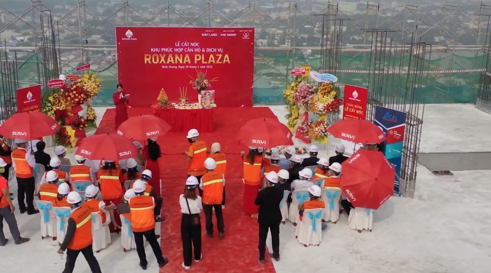 Dự án Roxana Plaza được tổ chức lễ cất nóc vào khoảng tháng 1/2021