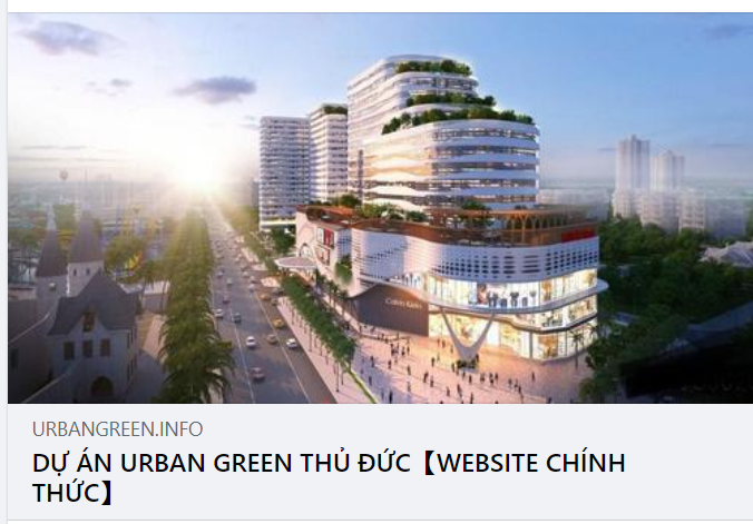 Hình ảnh thiết kế cho Trung tâm thương mại của dự án Vạn Phúc City bị sử dụng để quảng bá cho dự án Urban Green Thủ Đức