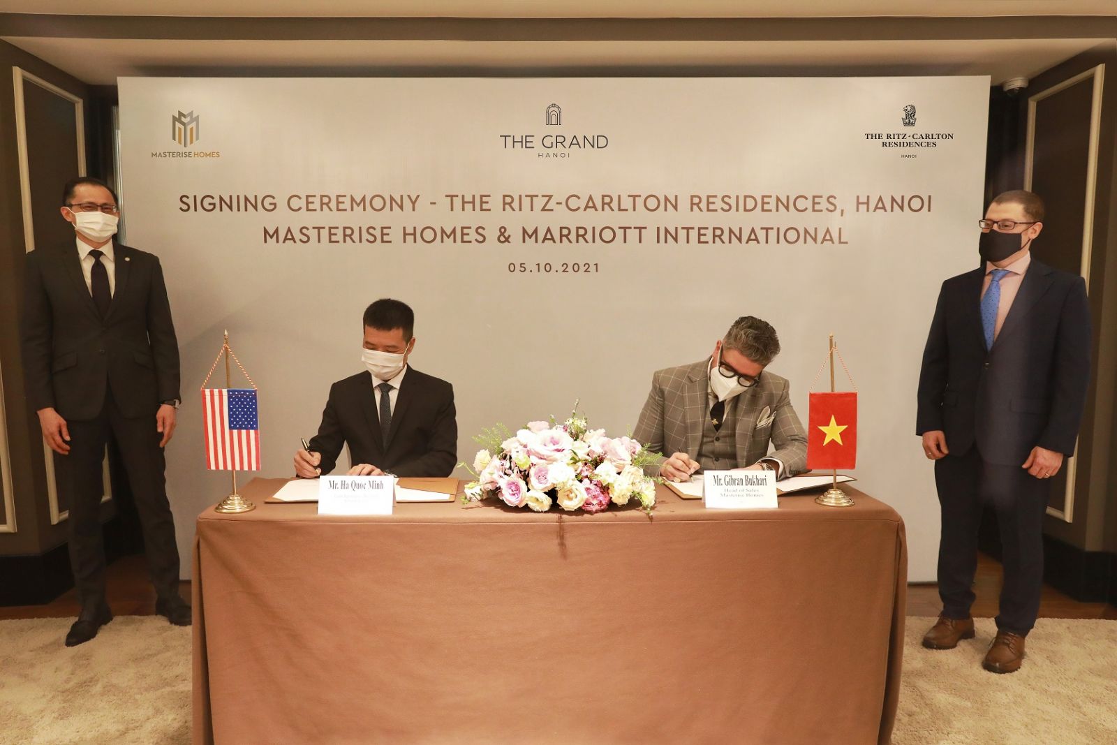 Lễ ký kết hợp tác giữa Masterise Homes và Marriott International