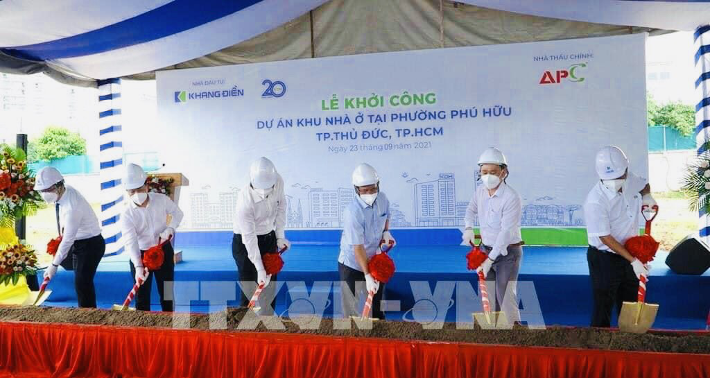 Lễ khởi công xây dựng dự án biệt thự nhà phố Armena Khang Điền Quận 9 diễn ra vào ngày 23/09/2021 tại vùng xanh thành phố Thủ Đức.