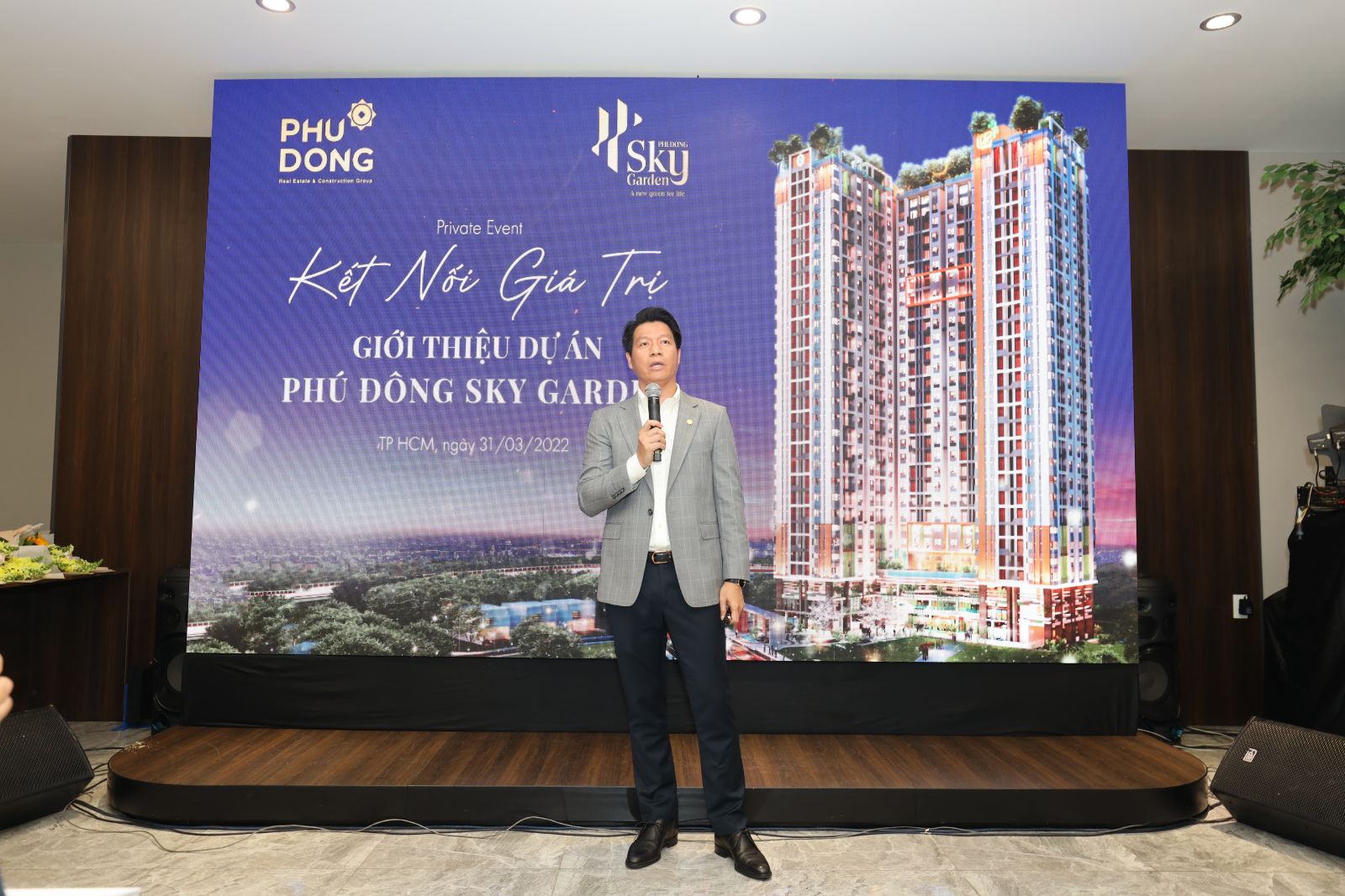 Ông Ngô Quang Phúc chia sẻ về tâm huyết của Phú Đông Group đối với dự án Phú Đông Sky Garden