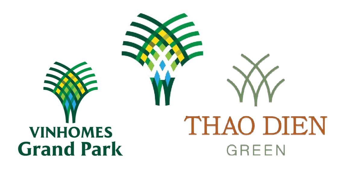 Logo của dự án Thảo Điền Green cũng được thiết kế gần tương đồng với logo của dự án Vinhomes Grand Park