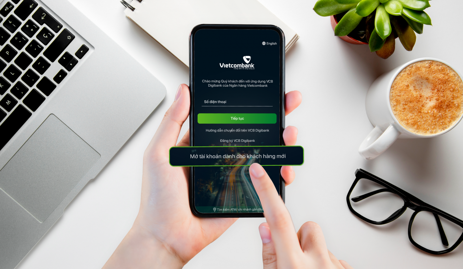 Vietcombank ra mắt dịch vụ mở tài khoản trực tuyến xác thực 