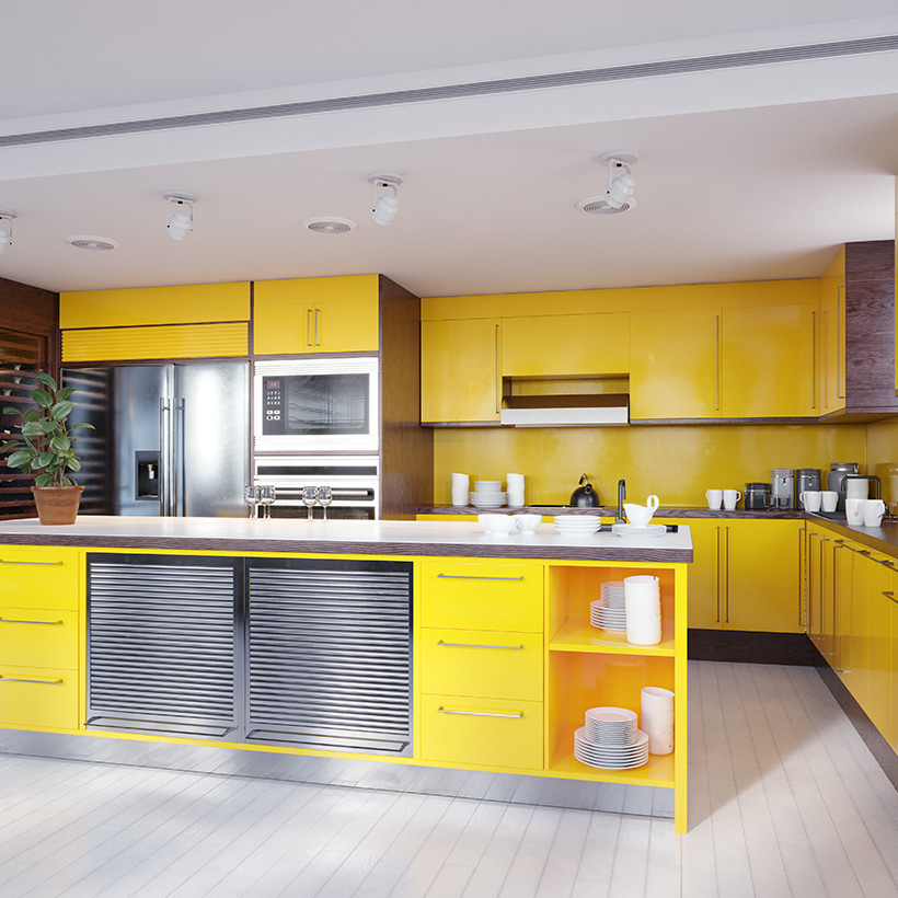 Xem xét lượng ánh sáng mặt trời chiếu vào bếp để lựa chọn tủ bếp có độ bền phù hợp