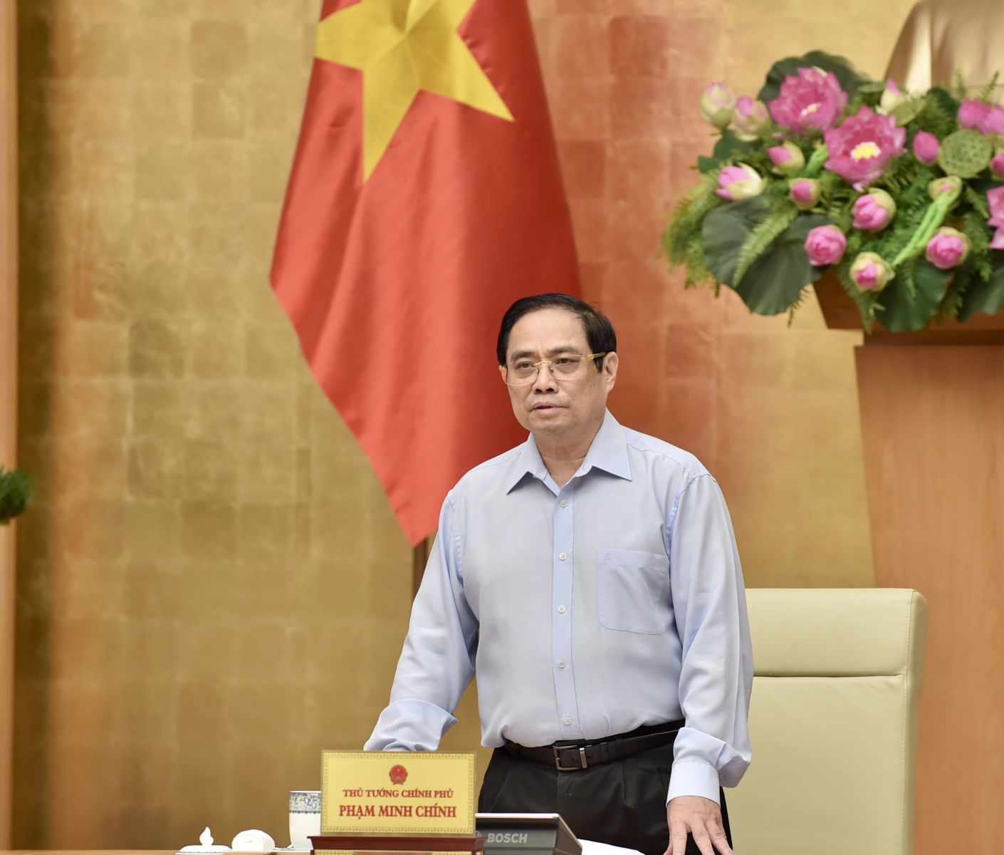 Thủ tướng Chính phủ Phạm Minh Chính phát biểu khai mạc Hội nghị. Ảnh: VGP-Nhật Bắc