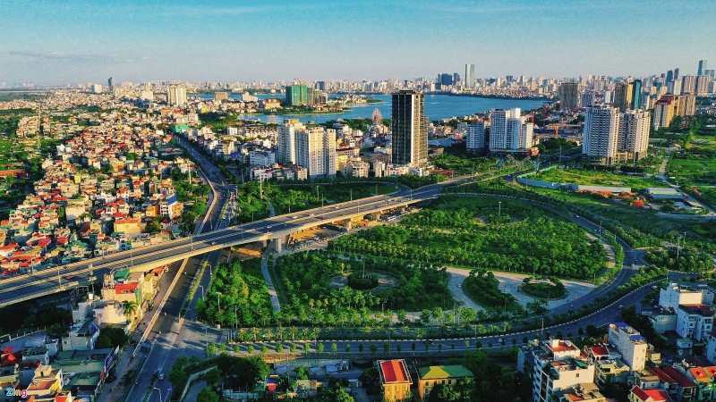 Cơ sở hạ tầng hoàn thiện là động lực lớn cho các sản phẩm bất động sản khu vực ngoại ô Hà Nội. Ảnh: Nam Khánh.