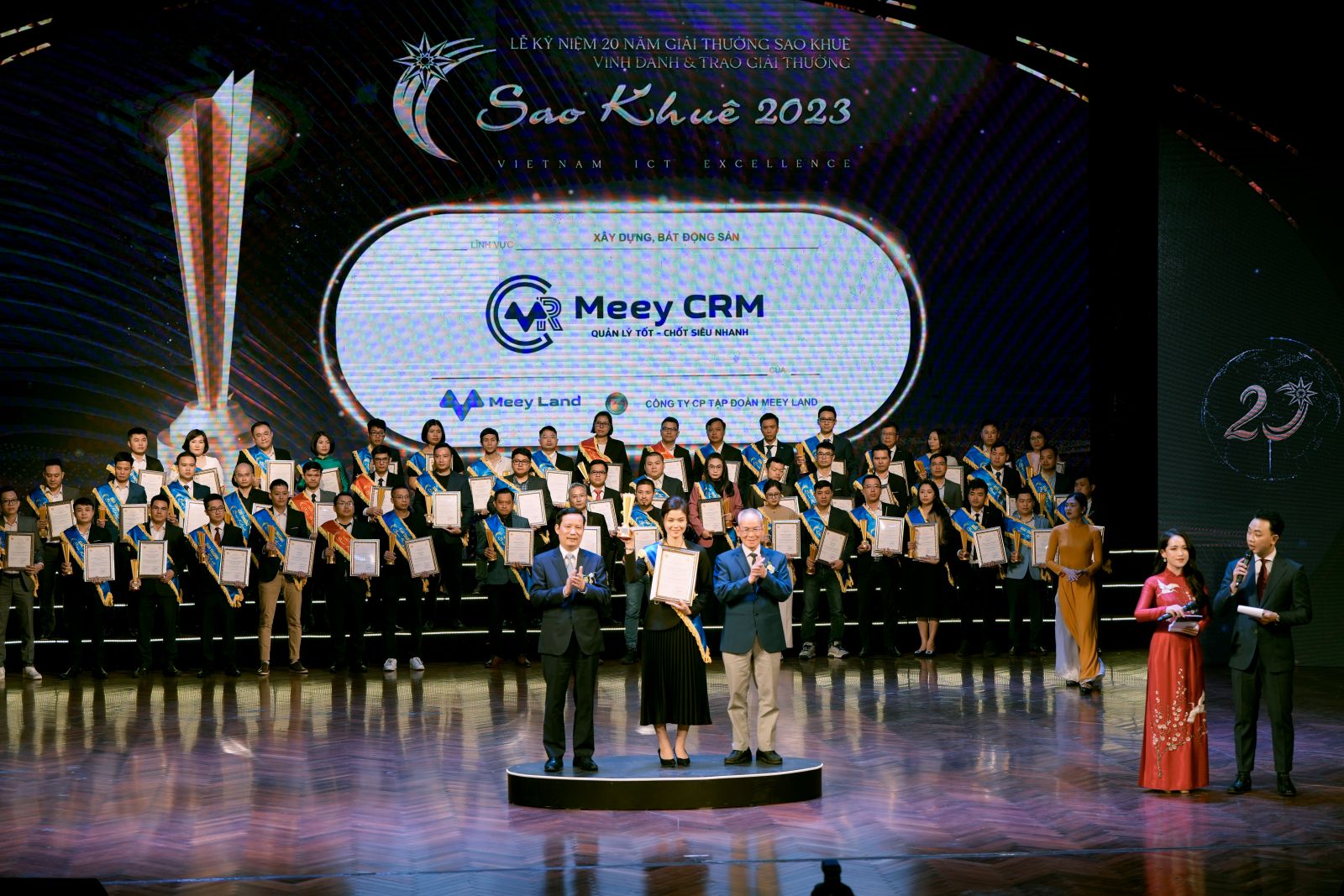 Meey CRM nhận giải thưởng Sao Khuê 2023.