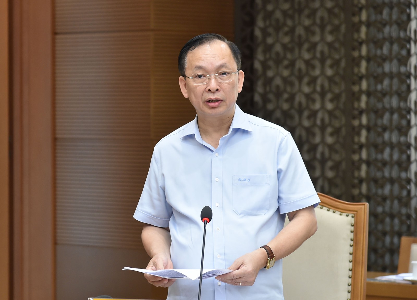 Phó Thống đốc Đào Minh Tú: Trong tháng 3, tháng 4, tháng 5/2023, Ngân hàng Nhà nước đã liên tục điều chỉnh giảm 3 lần lãi suất điều hành với mức 0,5 - 1,5%. (Ảnh: VGP/Quang Thương)