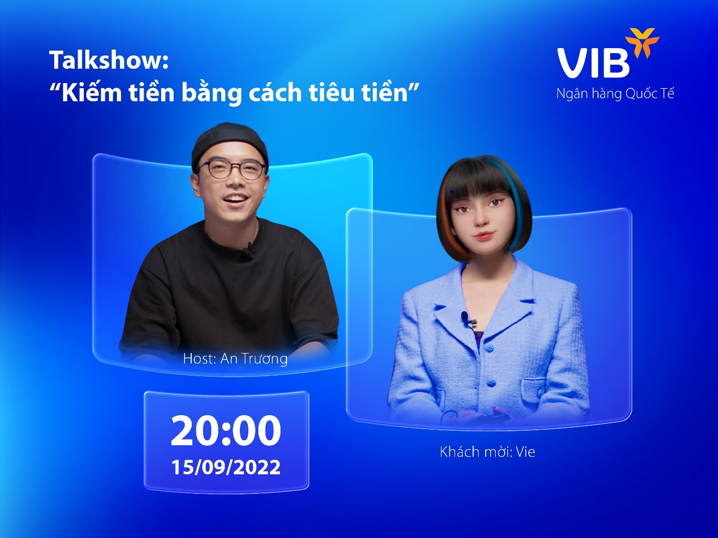 Vie từ thế giới ảo bước ra thế giới thật trong talkshow Kiếm tiền bằng cách tiêu tiền.