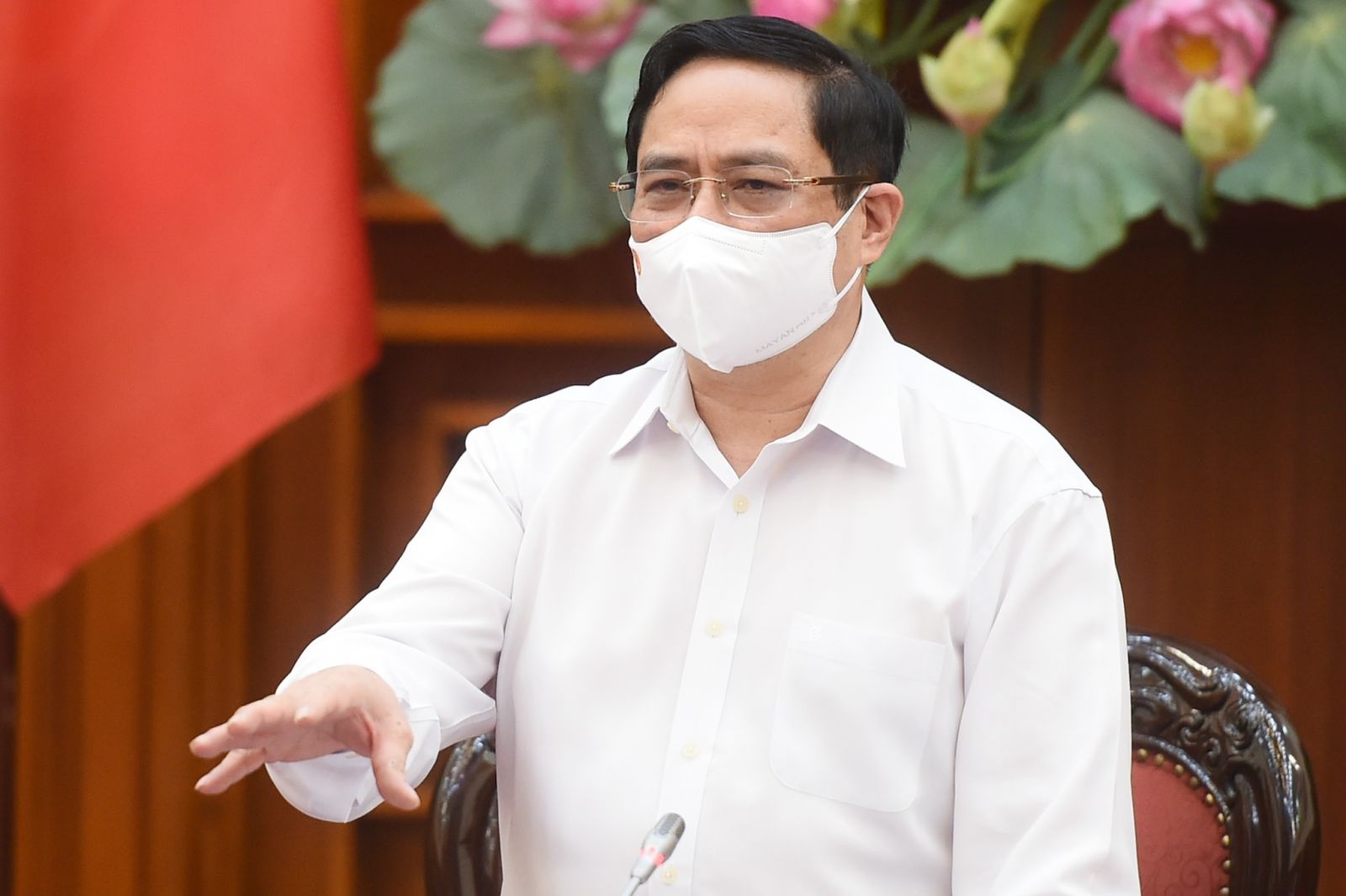 Thủ tướng Chính phủ Phạm Minh Chính phát biểu kết luận cuộc họp ngày 30/4.