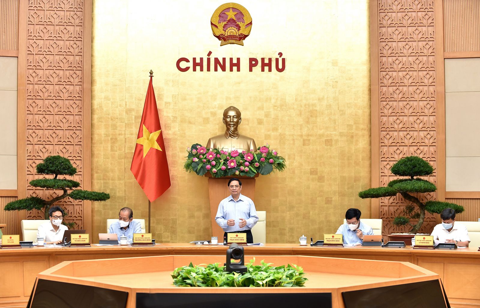 Thủ tướng Phạm Minh Chính phát biểu tại phiên họp Chính phủ.