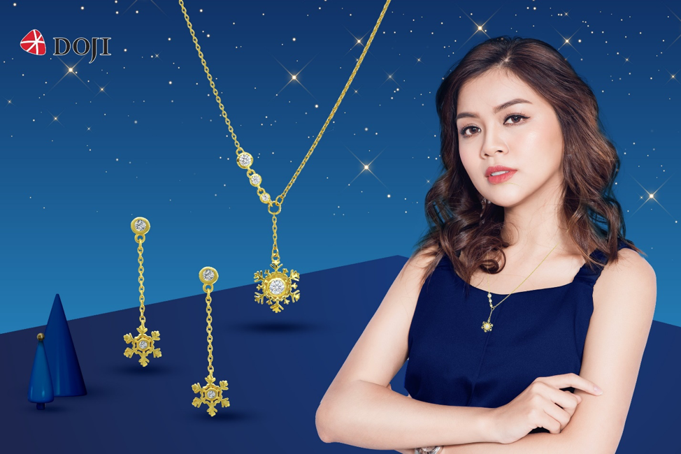 Mỗi sản phẩm trang sức vàng 24K của DOJI đều gửi gắm bên trong mong muốn mang đến vẻ đẹp trọn vẹn và hình ảnh hoàn hảo nhất cho khách hàng nữ trong những sự kiện đặc biệt dịp cuối năm