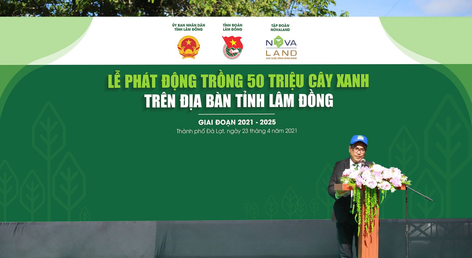 Novaland tài trợ 11 tỉ đồng đồng hành cùng Lâm Đồng trồng cây phủ xanh.