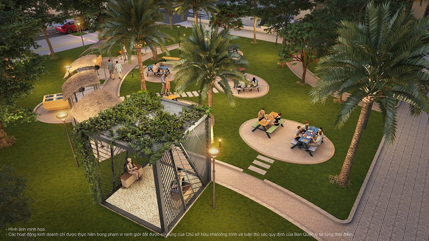 Vườn nướng BBQ – không gian sum vầy đầm ấmdành riêng cho cư dân phân khu The Miami