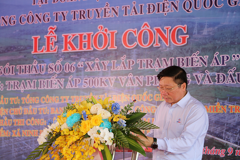 Ông Nguyễn Đức Tuyển – Giám đốc CPMB báo cáo công tác, kế hoạch triển khai dự án