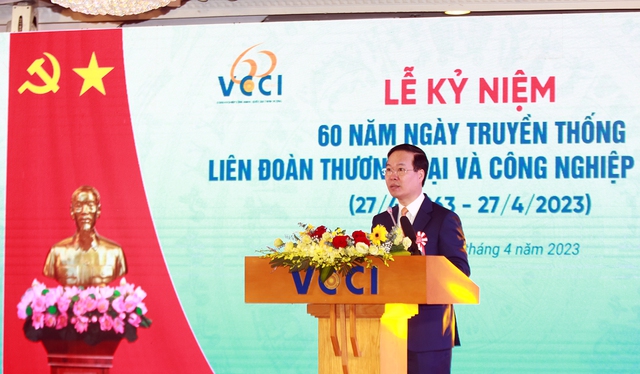 Chủ tịch nước đề nghị mỗi doanh nhân phải luôn trăn trở với vận mệnh đất nước, nuôi dưỡng khát vọng vươn lên - Ảnh: VGP/Hải Minh