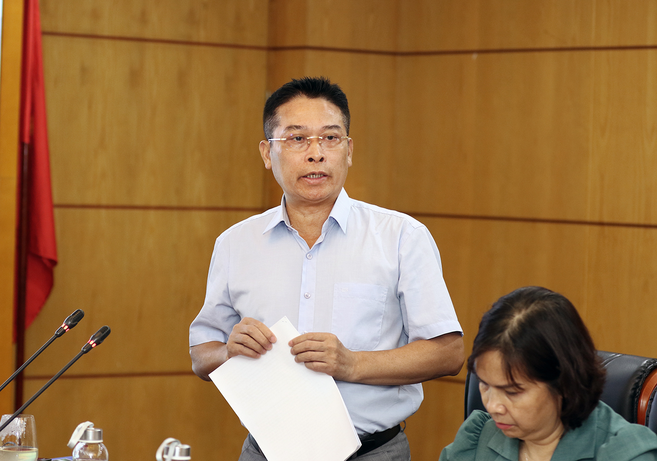 Ông Đào Trung Chính - Cục trưởng Cục Quy hoạch và Phát triển tài nguyên đất (Bộ Tài nguyên và Môi trường) chia sẻ với phóng viên sáng 19/6.