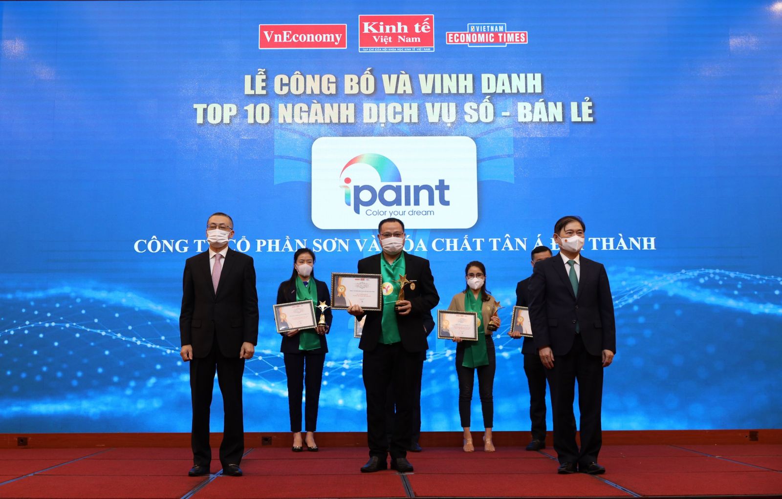 Sơn IPAINT được vinh danh Top 10 ngành bán lẻ - Thương hiệu mạnh Việt Nam 2021