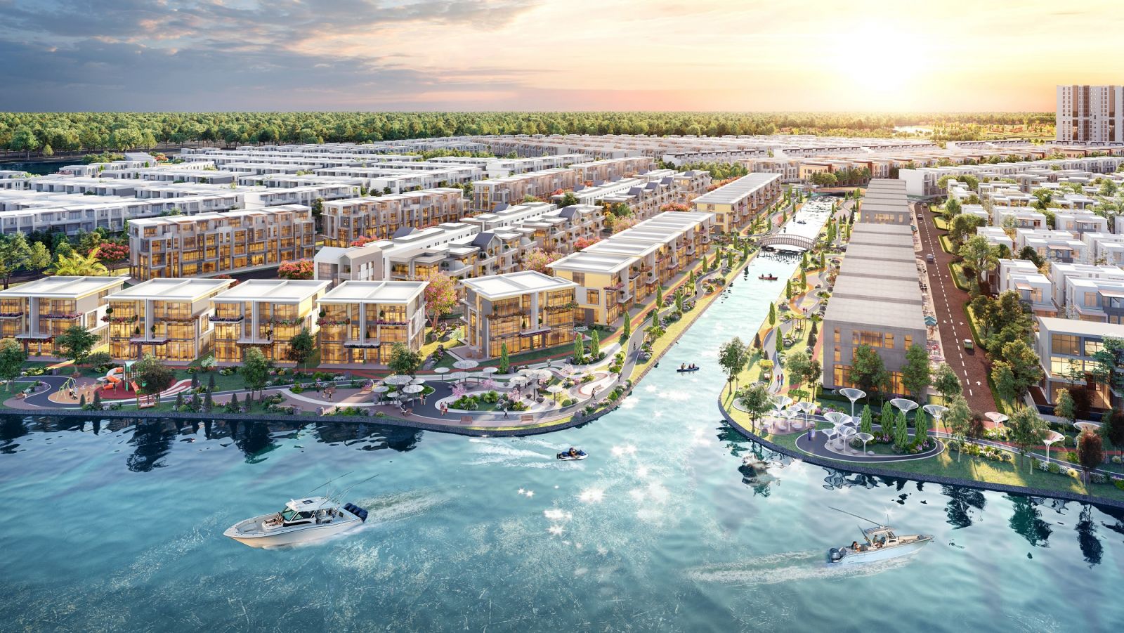 Khu đô thị sinh thái thông minh Aqua City quy mô 1.000ha, được quy hoạch hoàn chỉnh tiện ích ngay tại phía Đông TPHCM.