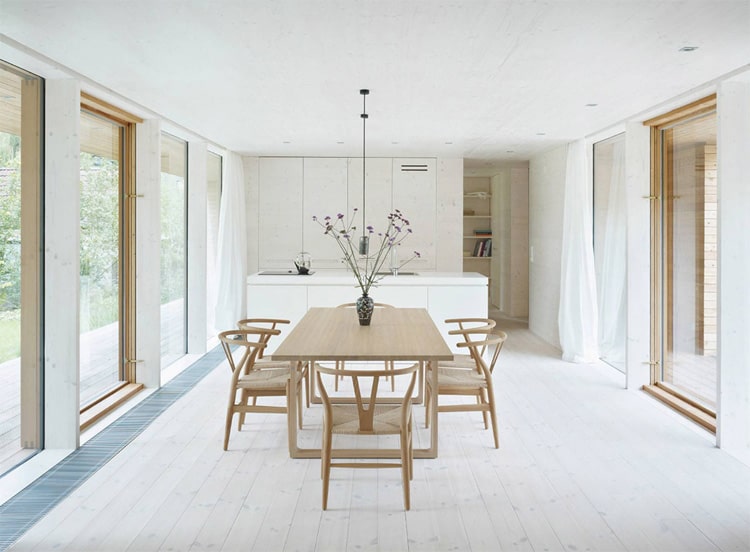 Tông màu nhạt giúp bạn dễ dàng định hình trong nhà ở phong cách tối giản