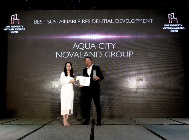 Dự án Khu đô thị sinh thái thông minh Aqua City đã xuất sắc được bình chọn là Dự án khu đô thị/nhà ở phát triển bền vững nhất Việt Nam.