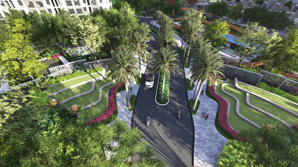 Cây xanh và tiện ích nội khu đạt chuẩn resort là điểm nổi bật của Picity High Park