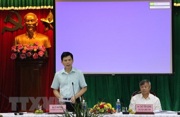  Ông Lê Anh Tuấn, Thứ trưởng Bộ Giao thông Vận tải, phát biểu tại buổi làm việc.