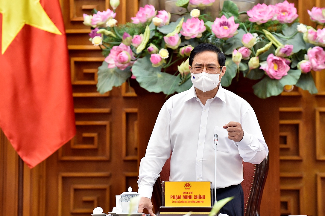 Thủ tướng Phạm Minh Chính phát biểu kết luận cuộc làm việc với Bộ Xây dựng
