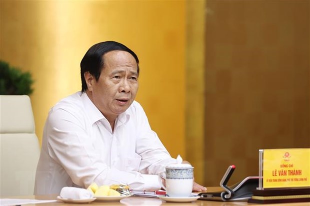 Phó Thủ tướng Lê Văn Thành phát biểu