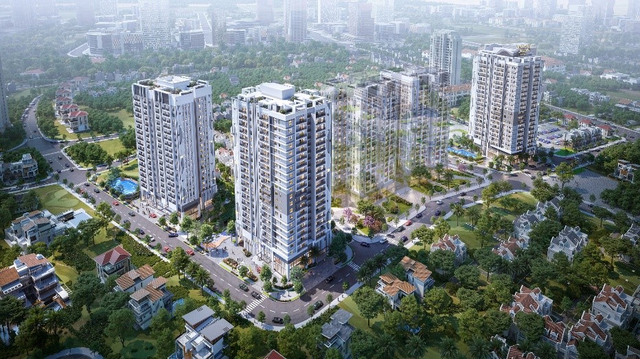 Tổ hợp căn hộ BerRiver Jardin tọa lạc tại trung tâm quận Long Biên, Hà Nội