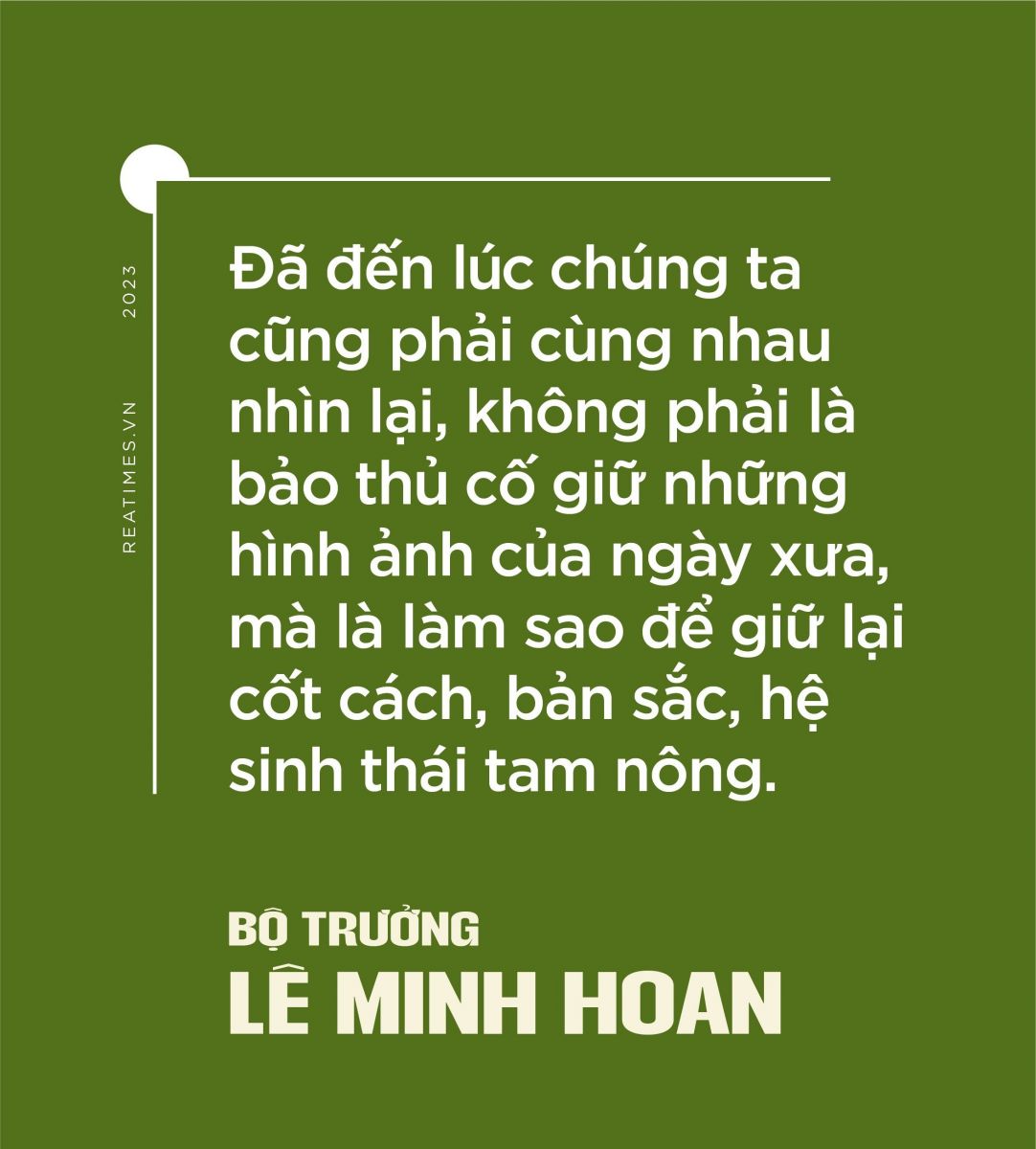 Bộ trưởng Lê Minh Hoan kiến trúc nông thôn