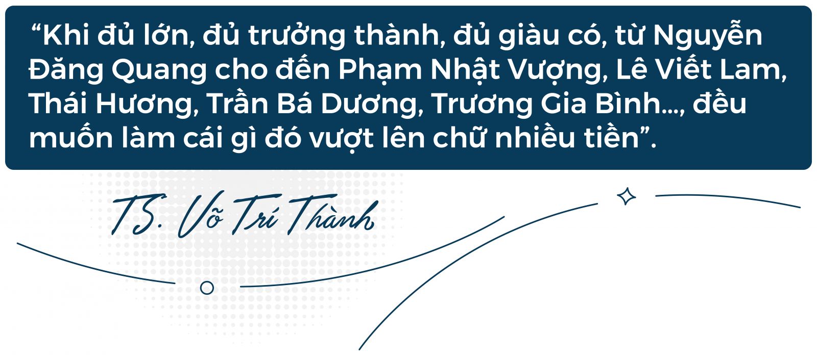 Masan - Nguyễn Đăng Quang TS Võ Trí Thành