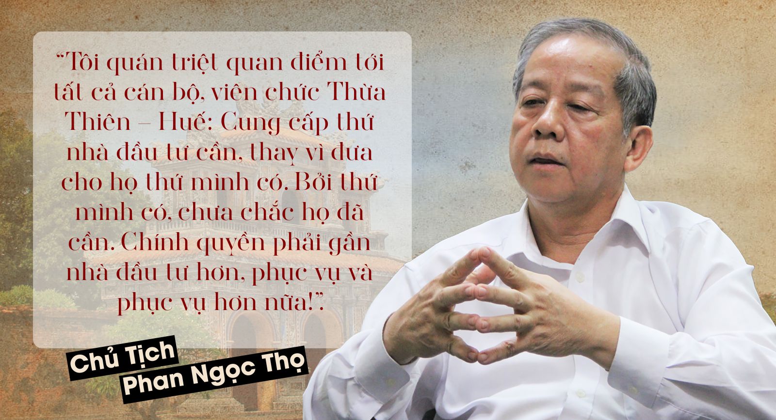 Phan Ngọc Thọ - Chủ tịch Thừa Thiên Huế - Giấc Mơ Huế - Khát Vọng Huế 43