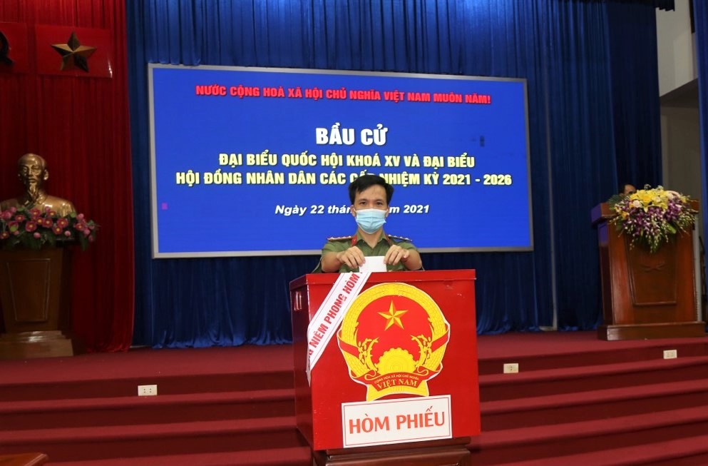 Công an tỉnh Bắc Ninh bầu cử đại biểu quốc hội