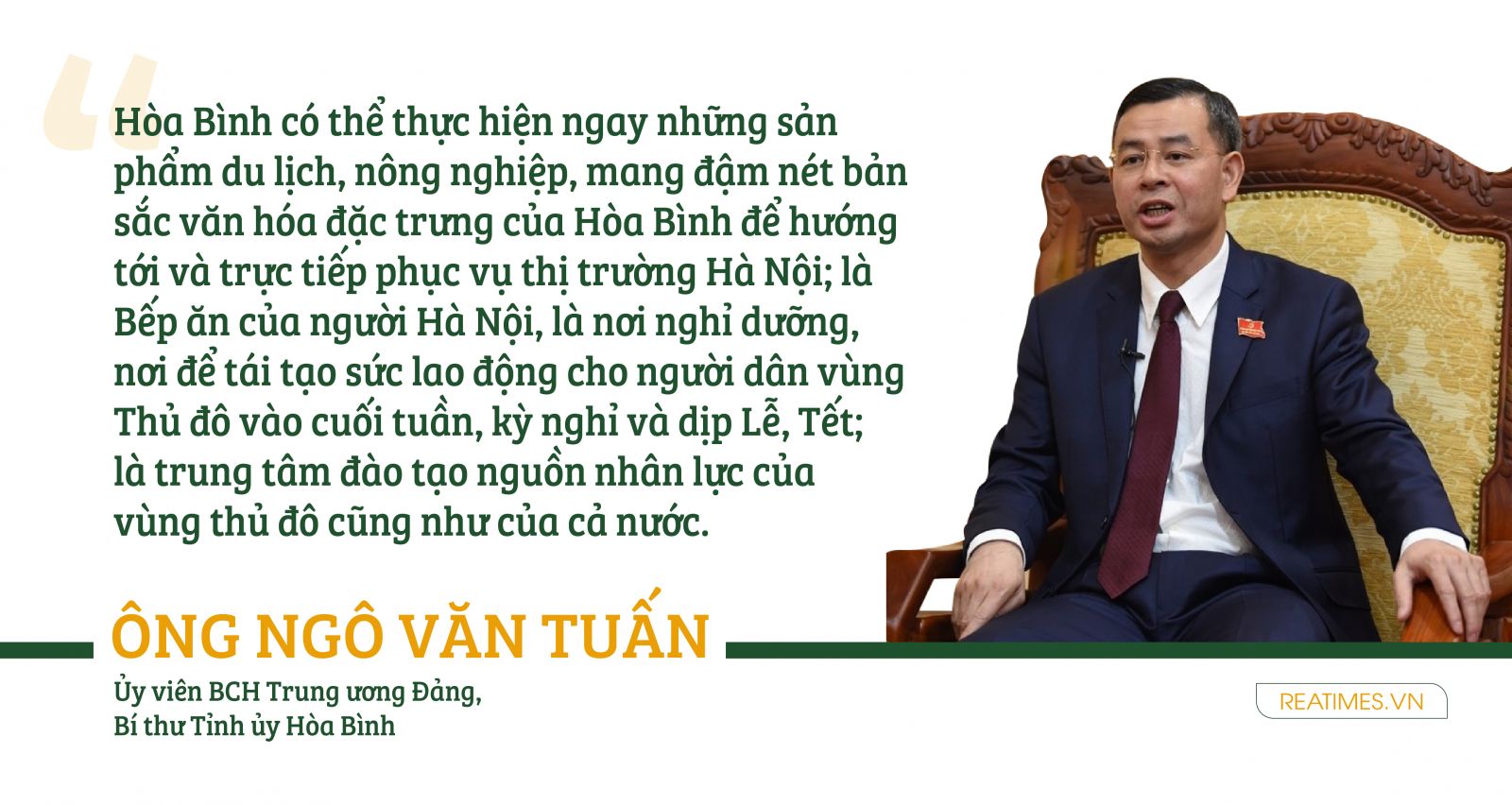 Bí Thư tỉnh Hòa Bình Ngô Văn Tuấn 