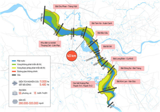 Quy hoạch đô thị sông Hồng – Đòn bẩy thép tăng nhiệt thị trường BĐS khu vực Long Biên