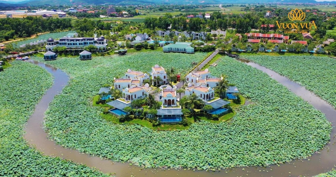 Vườn Vua Resort & Villas được coi là siêu phẩm trong thị trường nghỉ dưỡng ven đô Hà Nội hiện nay.