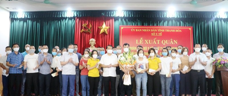 Thanh Hoá: Thêm 59 cán bộ y tế lên đường vào TP.HCM chống dịch