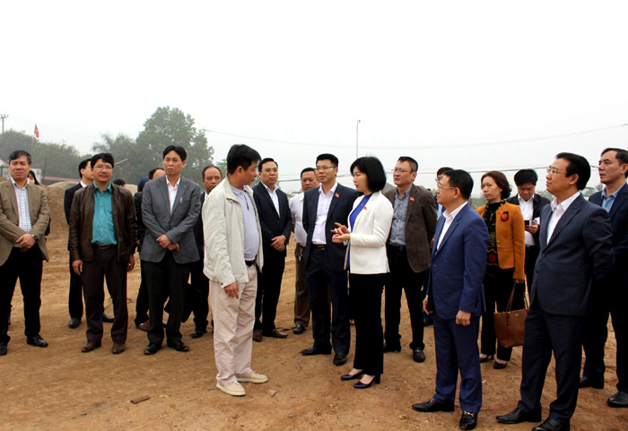 Thường trực HĐND TP làm việc với UBND huyện Mê Linh về các Dự án chậm triển khai trên địa bàn. Nguồn: hanoi.gov